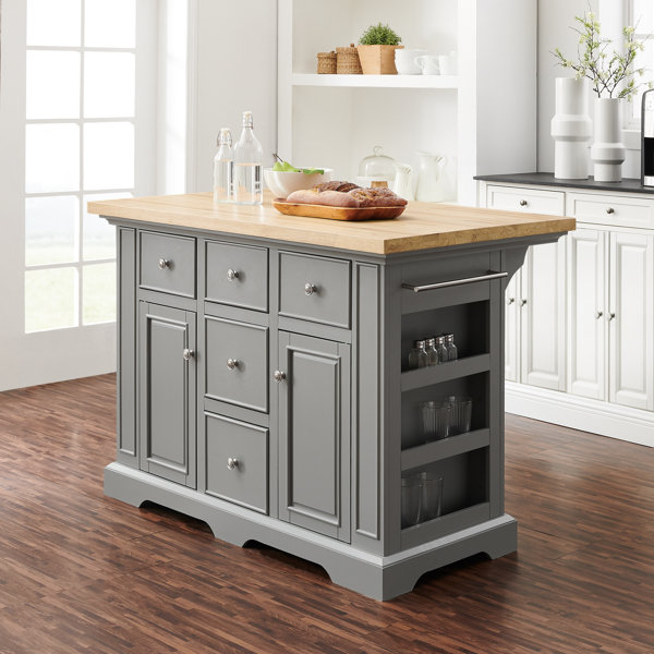 Three Posts™ Diamondback 50'' Wide Kitchen Island & Reviews Wayfair